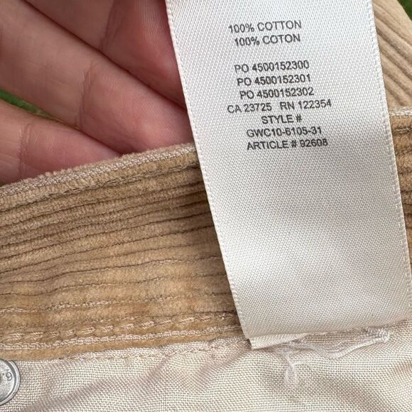 Denim forum the Arlo high rise straight corduroy Pants Size 32 - Picture 10 of 10